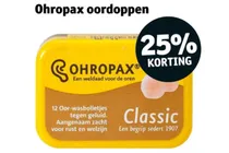 ohropax classic oorwasbolletjes