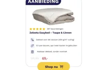 zelesta easybed dekbed