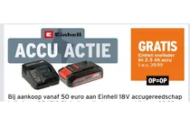 einhell snellader en 2 5 ah accu