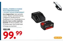 einhell power x change accu heggenschaar 18 volt 4 0 ah starterskit