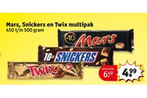 mars snickers en twix multipak