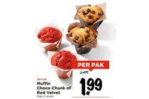 muffin choco chunk of red velvet