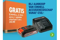 einhell 2 5ah accu oplader startset