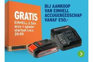 einhell 2 5ah accu oplader startset