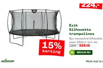exit silhouette trampoline