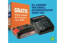 einhell snellader en 2 5 ah accu