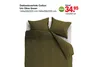 dekbedovertrek cotton uni olive green