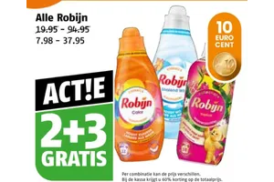 Robijn wasmiddel aanbieding