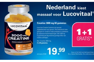 Lucovitaal Creatine 3000 mg 60 gummies