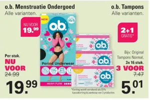 O.b. Original Tampons Normal