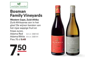Bosman Family Vineyards Adama White