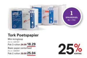 Tork Poetspapier Basic paper centerfeed