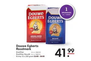 Douwe Egberts Snelfilter koffie