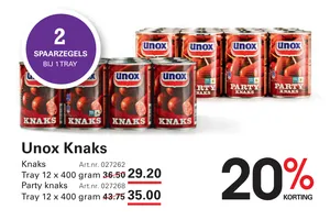 Unox Party knaks