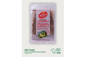 Mei Yuan Preserved White Prune Powder