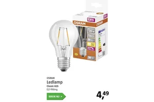 OSRAM Ledlamp Classic A25 E27-fitting