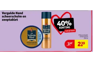 Vergulde Hand scheerschuim