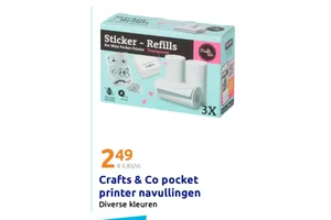 Crafts & Co Sticker - Refills For Mini Pocket Printer Transparent