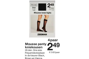 ZEEMAN Mousse knee highs