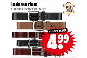 Lederen riem