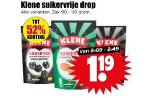 Klene suikervrije drop