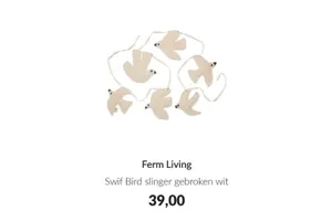 Ferm Living Swif Bird slinger