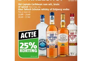 Old Captain Caribbean rum bruin
