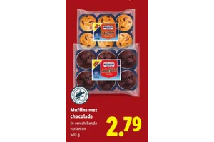 Muffins met chocolade