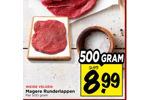 Weide Velden Magere Runderlappen