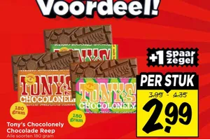 Tony's Chocolonely Chocolade Reep