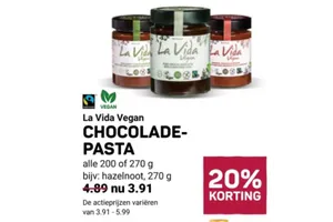 La Vida Vegan Chocoladepasta
