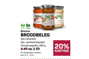 Bionova Broodbeleg
