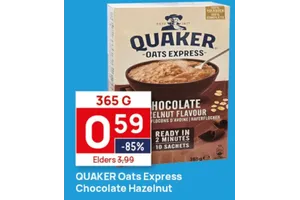 QUAKER Oats Express Chocolate Hazelnut