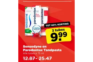Sensodyne en Parodontax Tandpasta