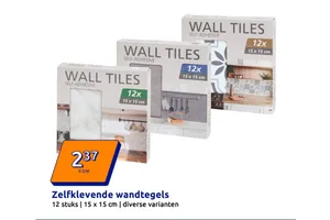 Zelfklevende wandtegels