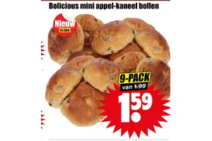 Bolicious mini appel-kaneel bollen