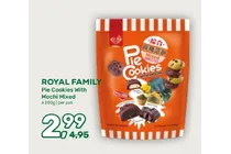 pie cookies with mochi mixed