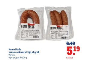 Home Made Verse rookworst