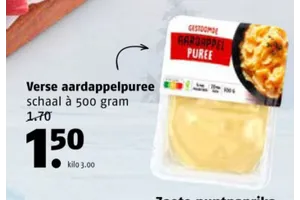 Verse aardappelpuree