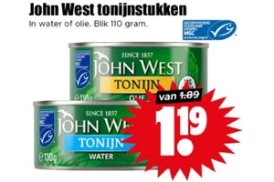 John West tonijnstukken