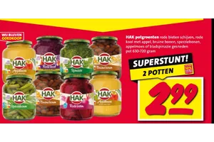 HAK potgroenten