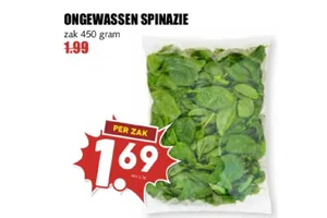 OngeWassen Spinazie