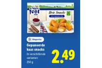 gepaneerde kaas snacks