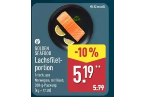 Golden Seafood Lachsfilet-portion