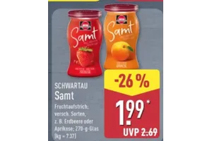 SCHWARTAU Samt Fruchtaufstrich