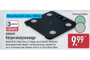 AMBIANO Körperanalysewaage