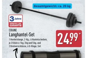 CRANE Langhantel-Set