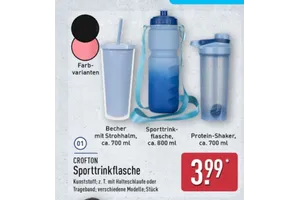 CROFTON Becher mit Strohhalm