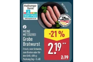 Meine Metzgerei Grobe Bratwurst