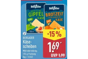 Bergader Käse-scheiben